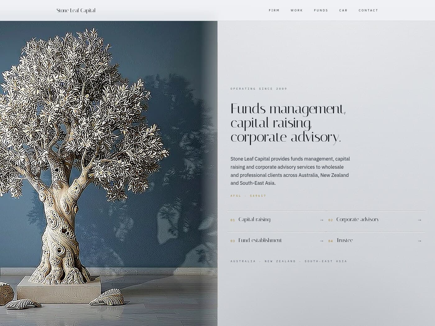 Stone Leaf Capital, Capital markets